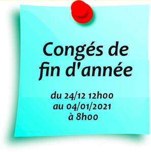 congés noel 2020